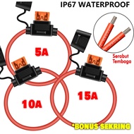 Waterproof fuse housing Fuse Blade Holder waterproof Plug-in Fuse Cable fuse holder