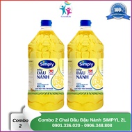 ]Combo 2 Chai Dầu Ăn Simply Đậu Nành 2L