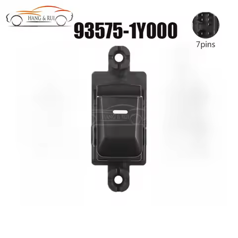 935751Y000 Black ABS Window Switch 93575-1Y000 Passenger Side Electric Single Switch Button For Kia 