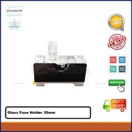 Glass Fuse Holder 30mm ~ Din Rail FS101( Without Glass Fuse)