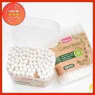 Care4u soft natural paper cotton swabs 100 sticks