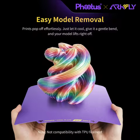 Arkfly X Phaetus Double Sided Textured PEI Sheet Cobweb Cool Plate for K1 K2 X1 P1 A1 A1mini P2S U1 