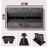 Corong / Horn Tweeter Harmonika Double 18x32 cm Bahan Diral Cor Almunium Tebal
