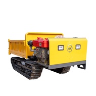 HENGWANG Track Wheel Barrow, Crawler Dumper, Heavy Duty Outdoor Garden Dump Cart, All-Terrain Utilit