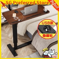 Computer Folding Desk Overbed Table and Hospital Bed Table/Table With Wheels/Over The Bed Table For 