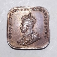 Uang Koin Kuno Straits Settlments (Malaysia) 1 Cent Tahun 1919 Aunc