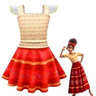Encanto Dolores Costume for Kids Girl Princess Dress for Carnival Halloween Party Sets