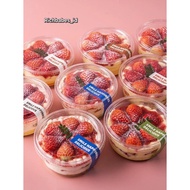Mika Smoothies Bowl Fruit Salad Container Dessert Cup Korean Fruit Pudding Plastic Bowl Fruit Puddin