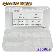 M2-M8 White Nylon Flat Gasket 350 PCS Insulation Gasket