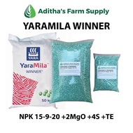 Yara Mila Winner Fertilizer (15-9-20 +2MgO +4S +TE) 200 grams / 1 kilo