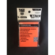 Card Sleeve Protector Matte Color Size 66x91mm Contents 50 Pcs Orange