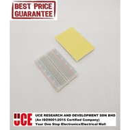 MINI SOLDERLESS BREADBOARD 400 TIE POINTS 8.5 X 5.5CM FOR ARDUINO / RASPBERRY PI