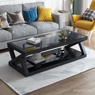 Simple 9C Coffee Table Living Room Black Simple Small Household Modern Combination TV Cabinet Europe