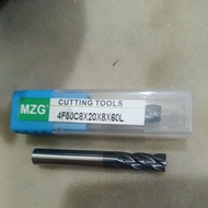 Endmill carbide 4 flute 8mm x 20mm x 8mm x 60mm