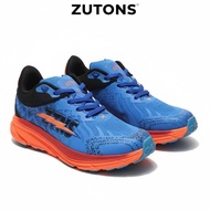 Zutons Thunder Run Orangebiru - Outdoor Running Trail Run Jogging Shoes for Men and Women