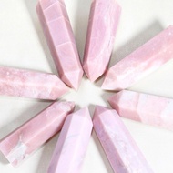 CRYSTALMINE Pink Opal Crystal Tower Natural Stone/ Crystal Decoration Natural Stonenatural Agate Col