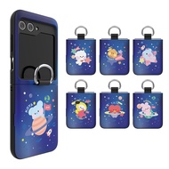 BTS BT21 Official Minini {Galaxy Z Flip5} Phone Case Magnet Card Hand ring| SPACE