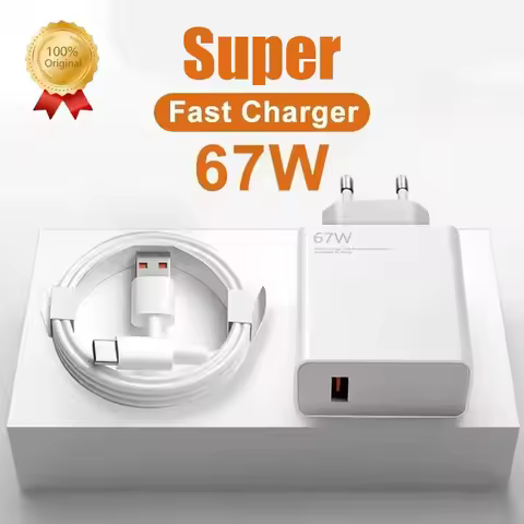 67W GaN USB Charger Fast Charging High Speed Quick Charger Mobile Phone Charger Type C Cable for Iph