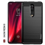 CASE IPAKY CARBON XIAOMI REDMI 8 / 8A PRO / XIAOMI POCO F1 SOFTCASE IPAKY CARBON FIBER EXELLEN - BLA