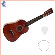 25Inch Mini Small Guitar Basswood 6 Strings Acoustic Guitar with Pick Strings for Beginner Children