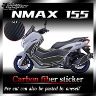 For YAMAHA NMAX155 NMAX 155 nmax155 2020 2021 2022 Carbon Fiber 3D Motorcycle Decoration Sticker Sco