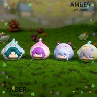 AMBER1 Mini Ornaments, Cartoon Genshin Impact Multicolor Action Figures,  Kamisato Ayato Alhaitham N