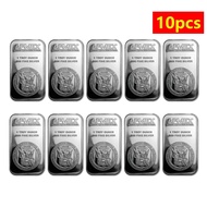 In Stock 5/10/20Pcs America 1 Oz APMEX Silver Bars Silver Bullion 1 Troy Ounce 999 Silver Bullion Cr