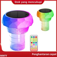 For Swimming Pool Garden Pood LED RGB Light 2PCS Solar Pool Chlorine Floater Remote Control Lamp Lig