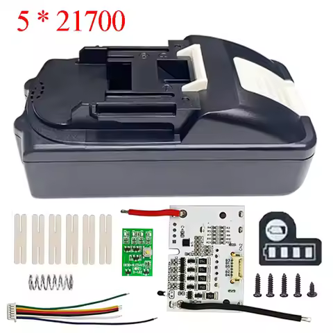 BL1830 5 X 21700 Li-ion Battery Case BMS PCB Charging Protection Circuit Board Shell Box BL1860 For 