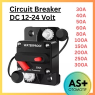 Circuit Breaker Fuse Reset DC 12V-48V Car Boat Waterproof