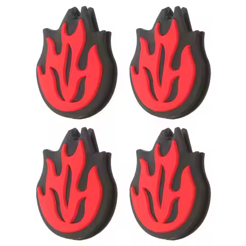 Tennis Racket Damper 4 Pcs Flame Racket Shocks Tennis Shocking Dampening Supplies Silica Gel Silicon