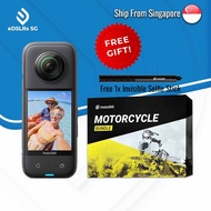 Insta360 X3 5.7K 360 Pocket Action Camera ONE X3 + Motorcycle Bundle Combo