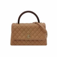 Chanel Coco Handle大號牛皮蜥蜴皮菱格絎縫優雅手柄單肩包