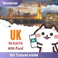eSIM - United Kingdom (UK) 5G Travel eSIM - 10-30 Days Unlimited Data