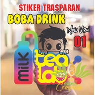 New VIRAL BOBA DRING TRAINING STICKERS 100 PCS