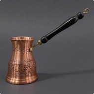 Engraved Copper Cezve Direct Heating Handmade Copper Coffee Pot Cookware Stovetop Use