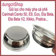 Filter basket for Carimali coffee makers of Cento 50, E9, Eco, Eta Beta, Eta Beta V2, Kikko, Pratica