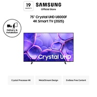 Samsung 75" Crystal UHD U8000F 4K Smart TV (2025)