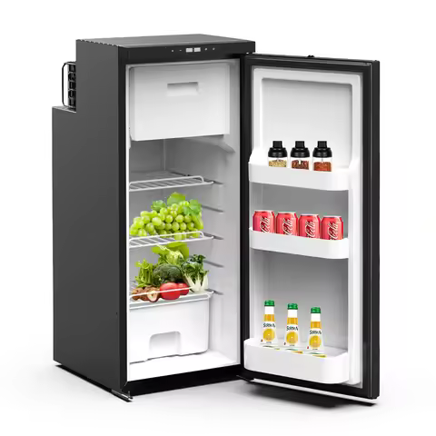 CR90X 93L Wholesale 12/24V Upright RV Fridge Removable Door Car Freezer Electric Cooler Box for Camp