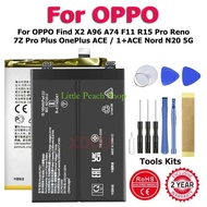 全新， 全新， BLP921 BLP907 BLP851 BLP767 New Battery For OPPO Find X2 A96 A74 F11 R15 Reno 7Z Pro Plus On