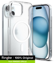Ringke Fusion Mag สามารถใส่ได้กับ iPhone เคส15ด้านหลังแข็งใส TPU นุ่มกันกระแทก Bumer