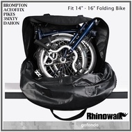 RF163BK Rhinowalk 14 - 16 inch Folding Bike Carrying Bag for DAHON Pikes Aceoffix 3sixty