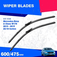 Front Wiper Blades For Mercedes Benz A Class W176 2013 - 2015 High Carbon Steel Silicone Coated Wipe