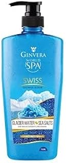 Ginvera World Spa Glacier Water and Sea Salt Shower Scrub, 750ml