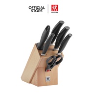 ZWILLING ชุดบล็อกมีด สเตนเลสสตีล 7 ชิ้น รุ่น  Five Star บล็อกสี Natural N1026692