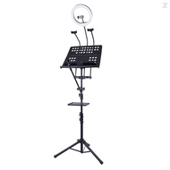 GUITTO GMS-01 Portable Music Stand Detachable Multifunctional Live Streaming Microphone Stand for Direct Broadcasting Live Streaming Microphone Stand Live Spectrogram Stand