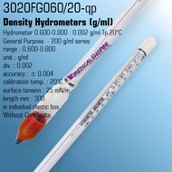 Dendisty Hydrometer 0.600-0.800 ALLA FRANCE cat. 3020FG060/20-qp