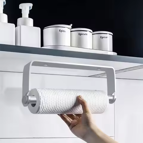 Stainless Steel Kitchen Paper Holder Plastic Wrap Holder Kitchen Accessories Kitchen Paper Dispenser