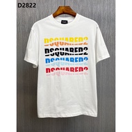 Loose Fit Short Sleeve T-shirt - dsquared2 Gradient Print, Pure Cotton