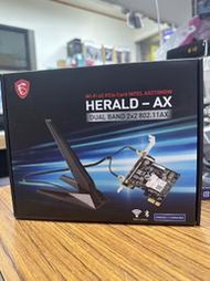 點子電腦-北投◎全新 MSI 微星 HERALD-AX INTEL AX2010NGW WI-FI6 無線網卡 110元